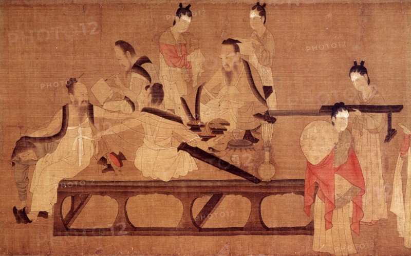 Yen-Li-Pen, Ecoliers lisant des textes classiques, détail
