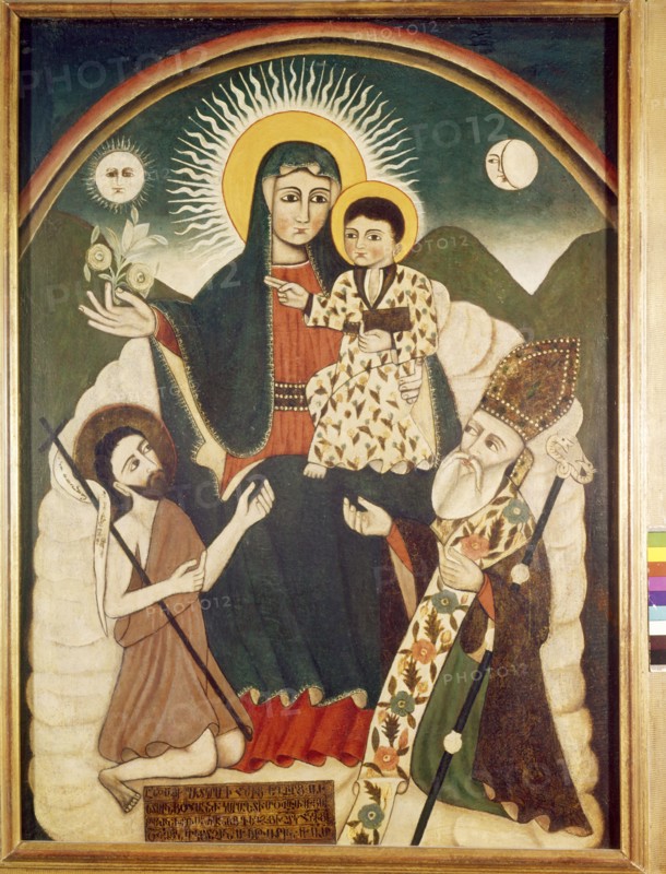 Madonna with child with St. John and St. Gregory
