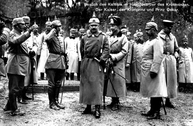 The Kaiser, the Kronprinz and Prince Oskar