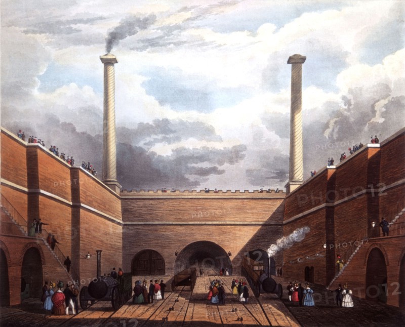 T.T. Bury, Liverpool, entrée du tunnel de chemin de fer