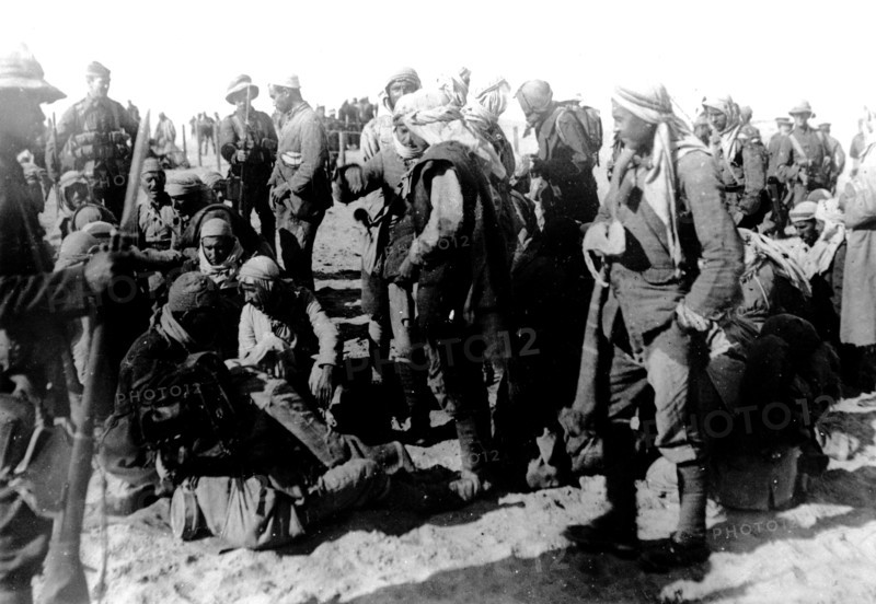 Turkish prisoners in an English camp
