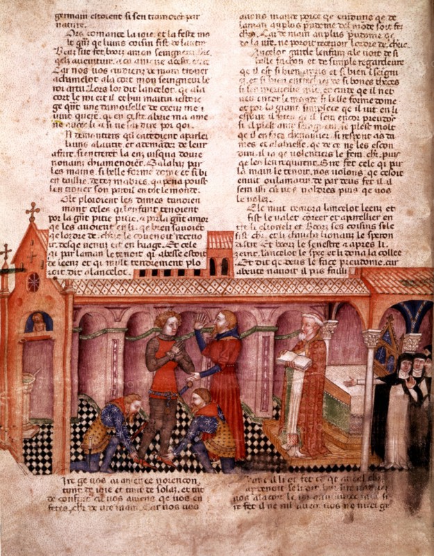 Histoire du Saint Graal par Robert de Borron, L'adoubement