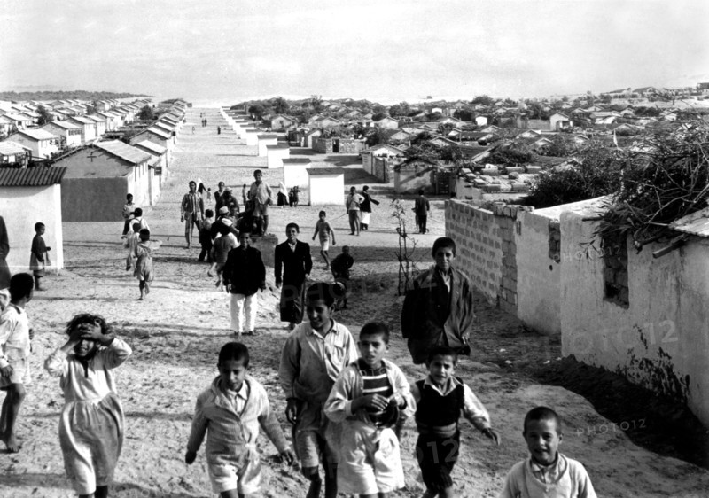 Palestinian refugee camp near Gaza