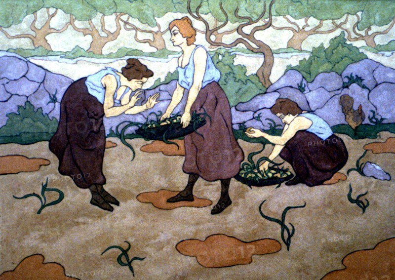 Ranson, Trois femmes à la récolte