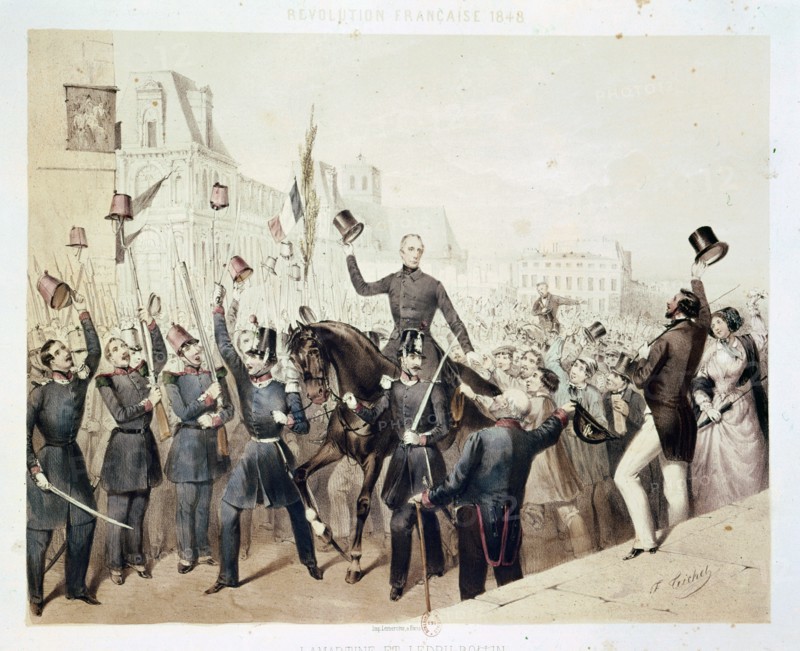 Lamartine et Ledru-Rollin. Retour de l'Hôtel de ville