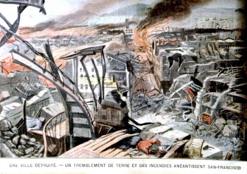Le tremblement de terre de 1906 et des incendies anéantissent San Francisco