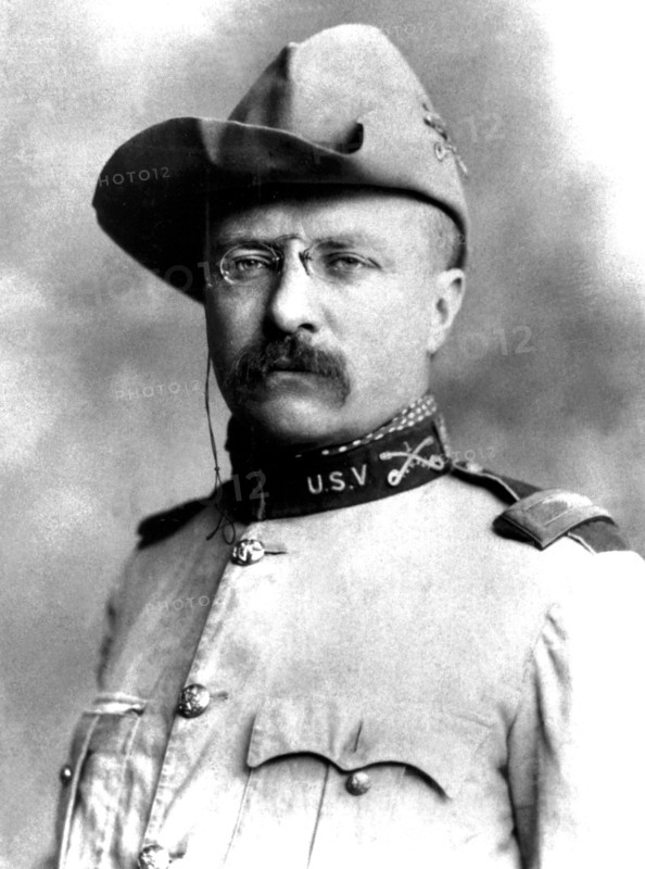 Portrait of US President Theodore Roosevelt (1858-1919), in his Colonel uniform