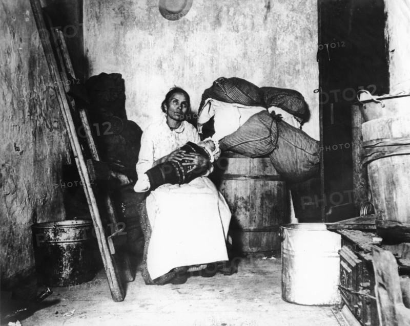 Italian mother and her baby on Jersey Street.