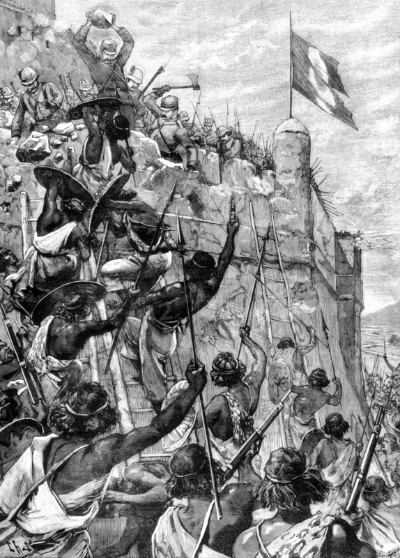 Assault of Makallé by the Choans