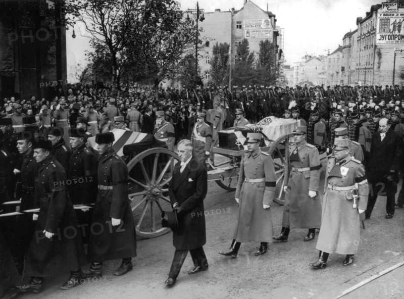 Cortège funèbre, à Belgrade, du roi Alexandre de Yougoslavie
