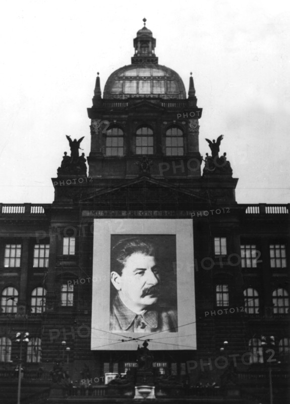 Stalin propaganda in Prague