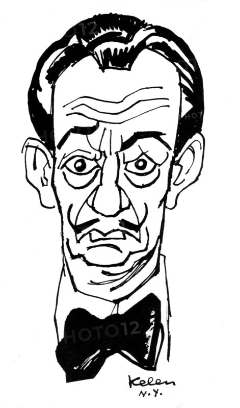 Portrait de Salvador Dali, dessin de Kelen