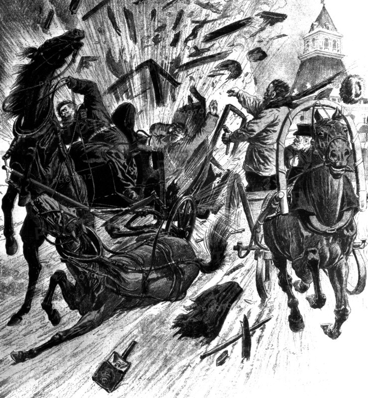 Anarchist attack. Grand Duke Serge killed in a bomb attack in Moscow - 1905