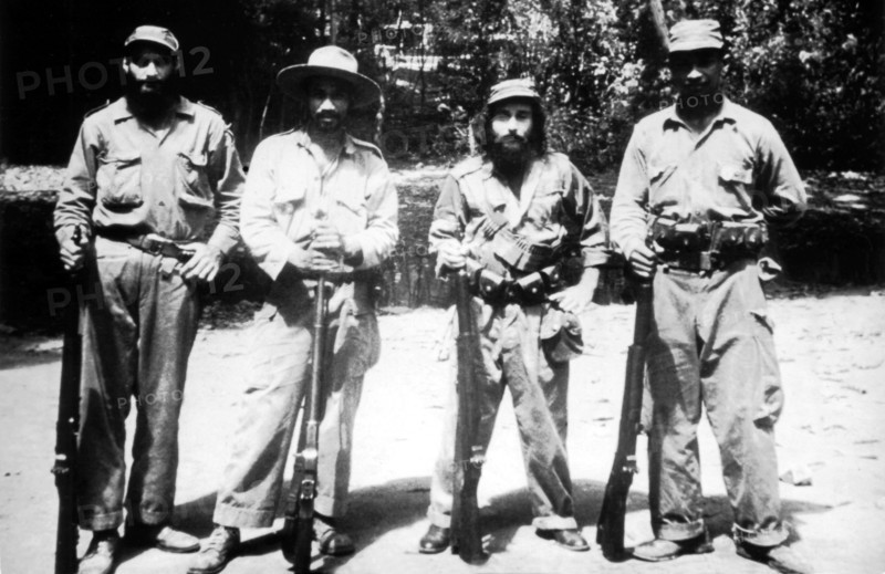 Révolution cubaine. Groupe de Guerilleros
