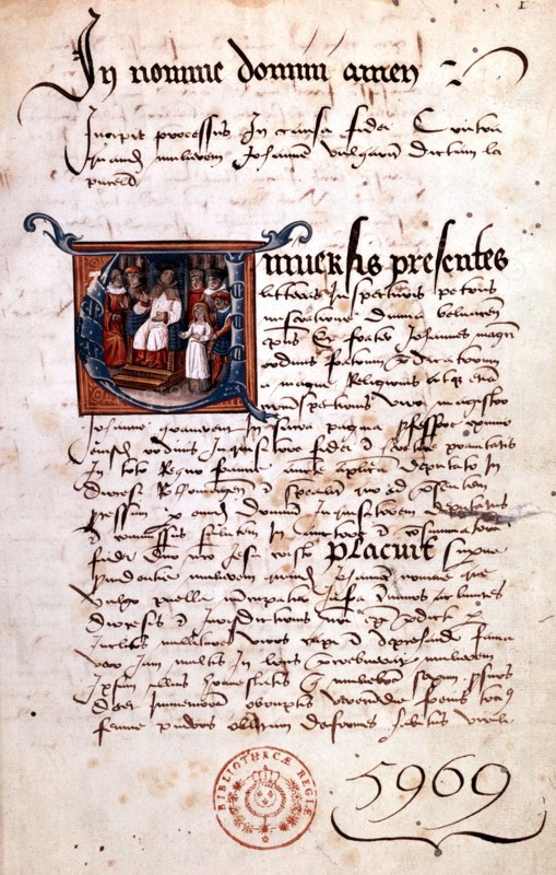 Joan of Arc facing her judges