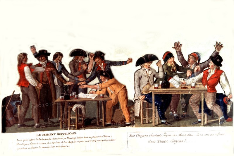 Paul Etienne Lesueur, Oath of the citizens singing the Marseillaise