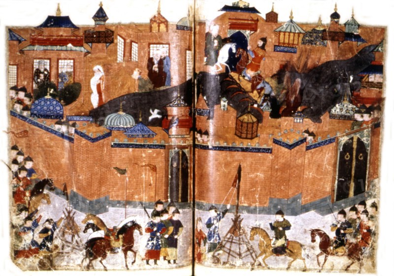 Manuscrit persan orné de 106 peintures : "Jami'al Tawarikh" de Rachid ad-Dîn (Histoire des Mongols)