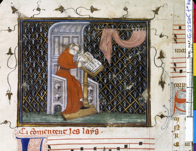 Miniature in 'Poets and musicians'