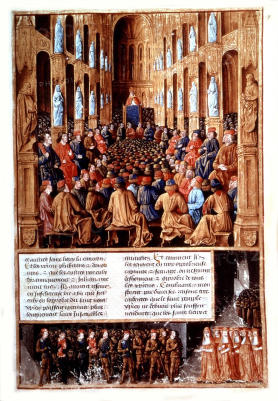 Le pape Urbain II prêchant la première croisade au concile de Clermont de 1095