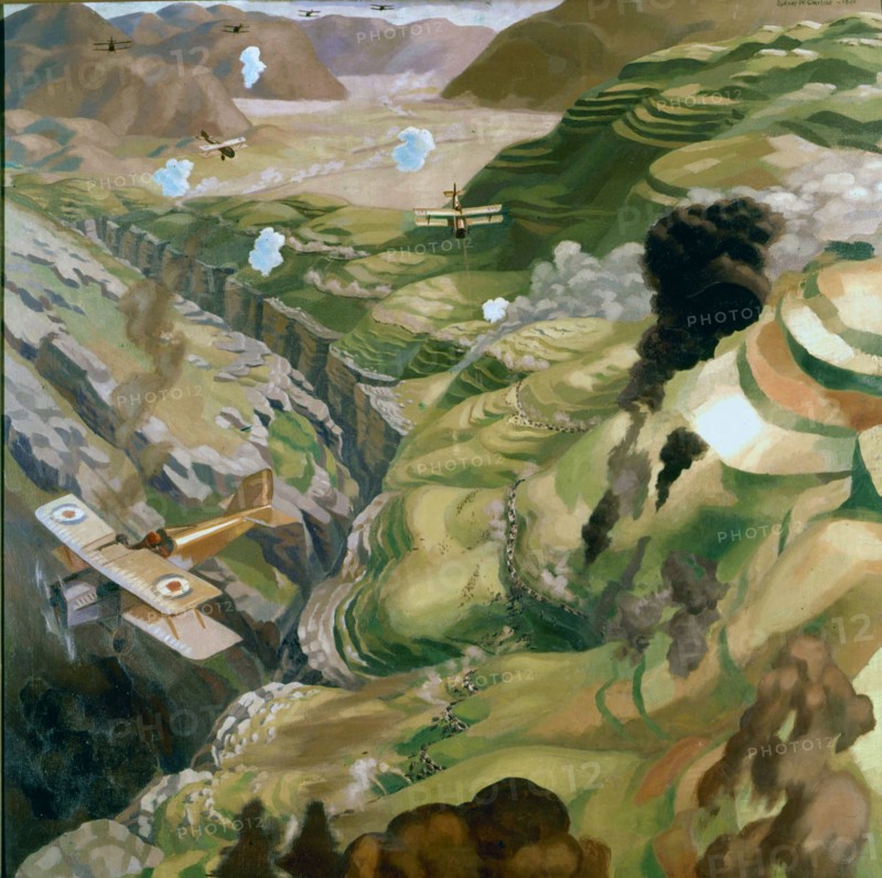 Carline, The Destruction of the Turkish Transport in the Gorge of the Wadi Fara, Palestine