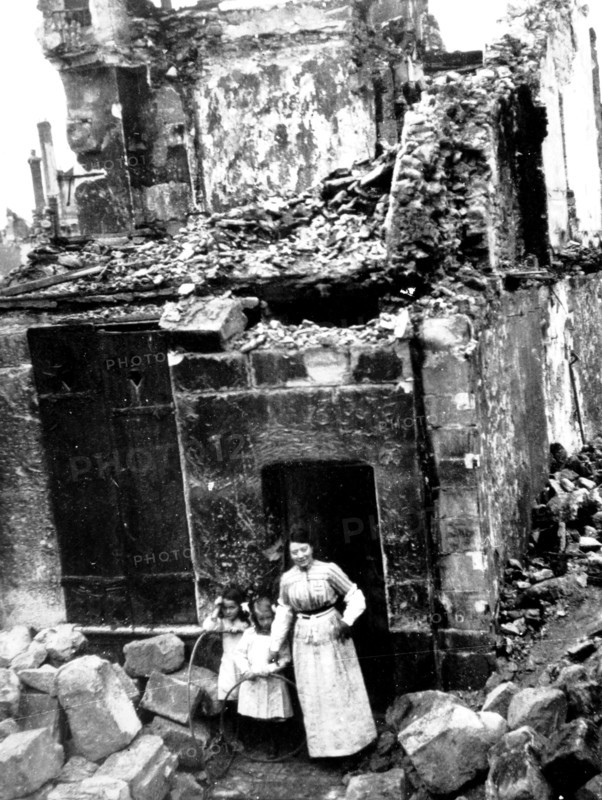 Maison bombardée du quartier de la Licorne à Senlis