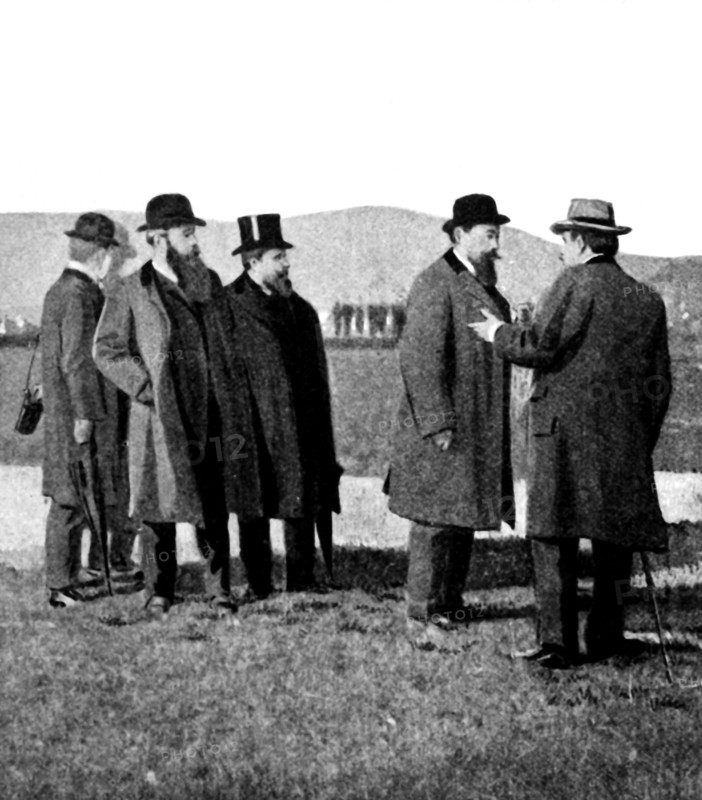 Déroulède and Jaurès arguing about the Franco-Spanish frontier