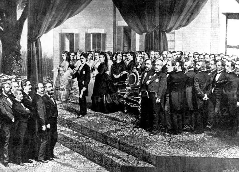Réception donnée pour la majorité du prince Impérial