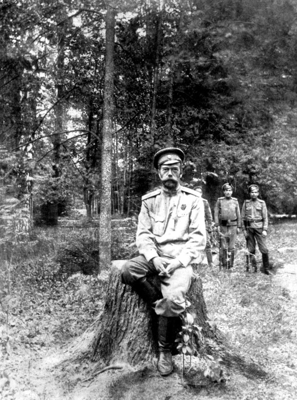 L'ex-empereur de Russie, Nicolas II, 1917