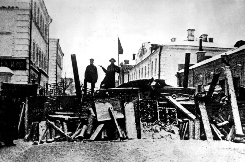 Barricades in Moly Brouny Street