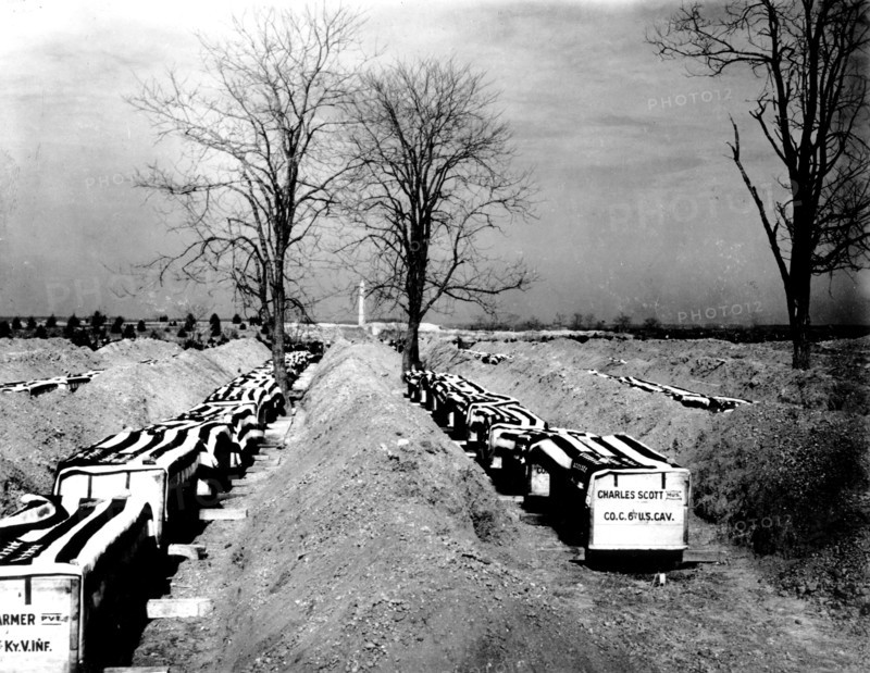 Cercueils de soldats américains, Philippines
