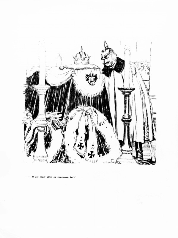 Faivre, Guilllaume II après la mort de l'empereur François-Joseph