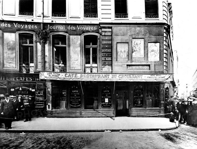 Assassination of Jean Jaurès: the French café du Croissant where he was killed