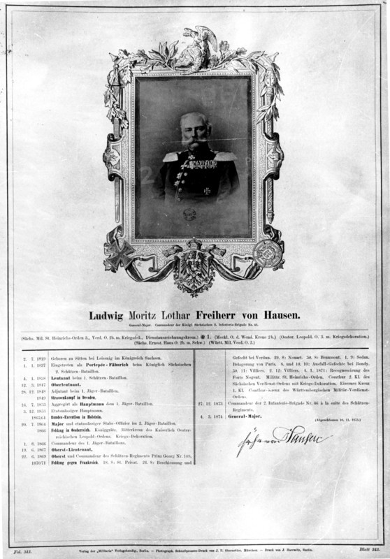 Portrait de Von Hausen