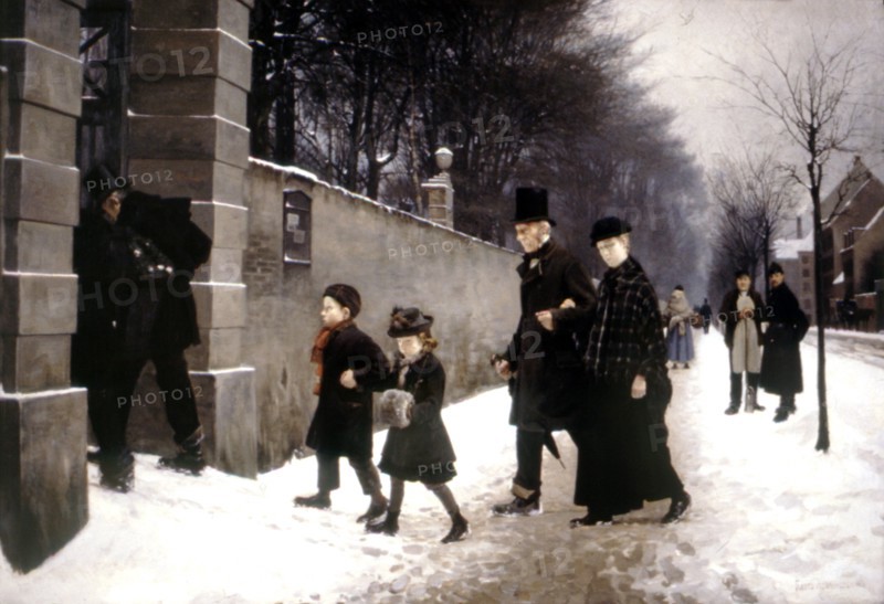 Henningsen, En allant au cimetière