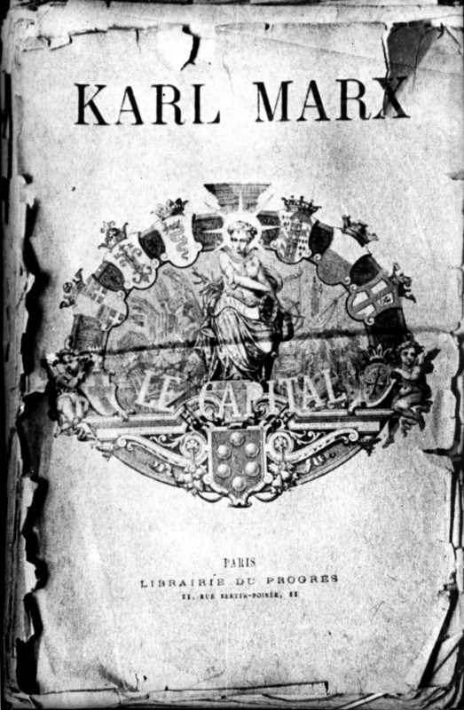 Frontispiece of the first French edition 'Capital' written by Marx and Engels