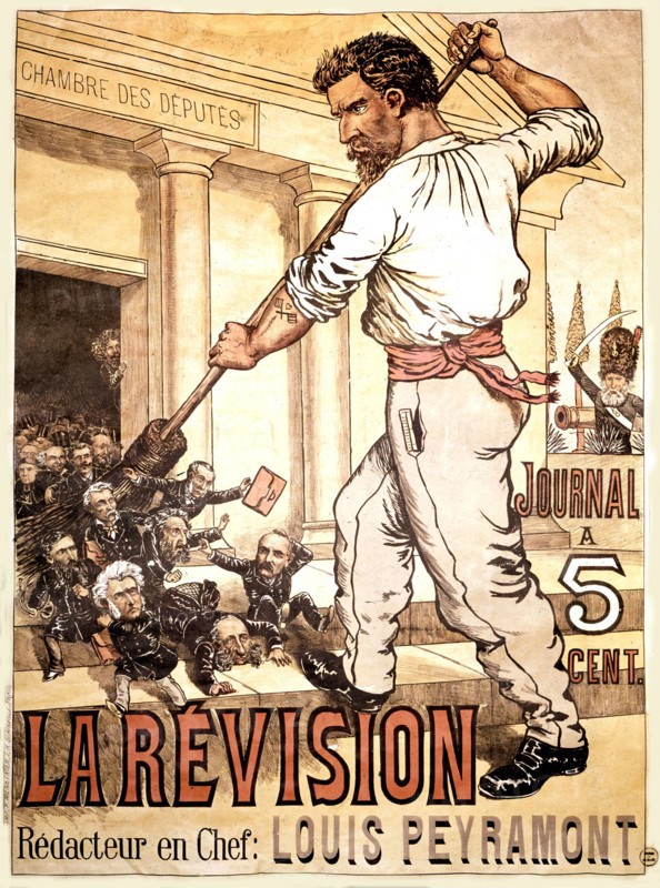 Affiche publicitaire pour un journal boulangiste