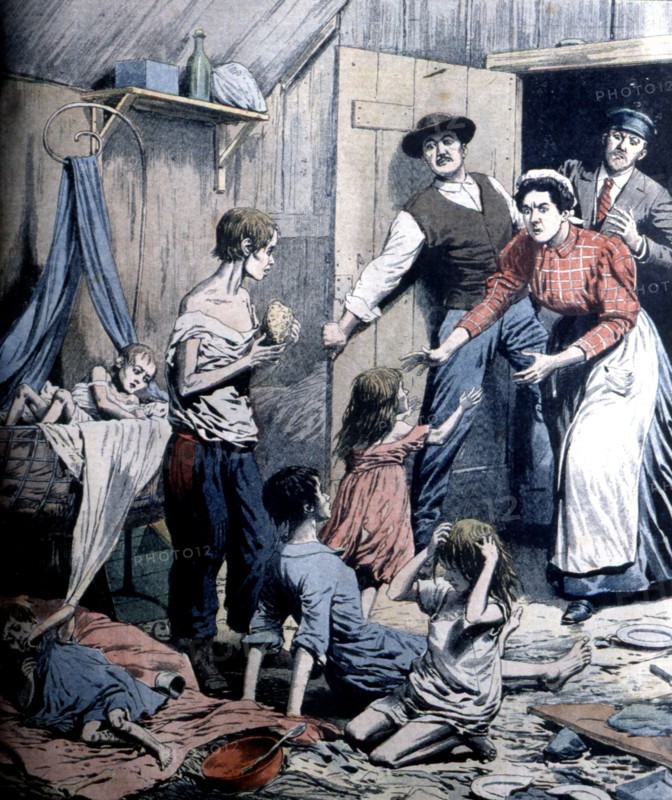 Starving martyrs at the 'Belle-Fontaine'.