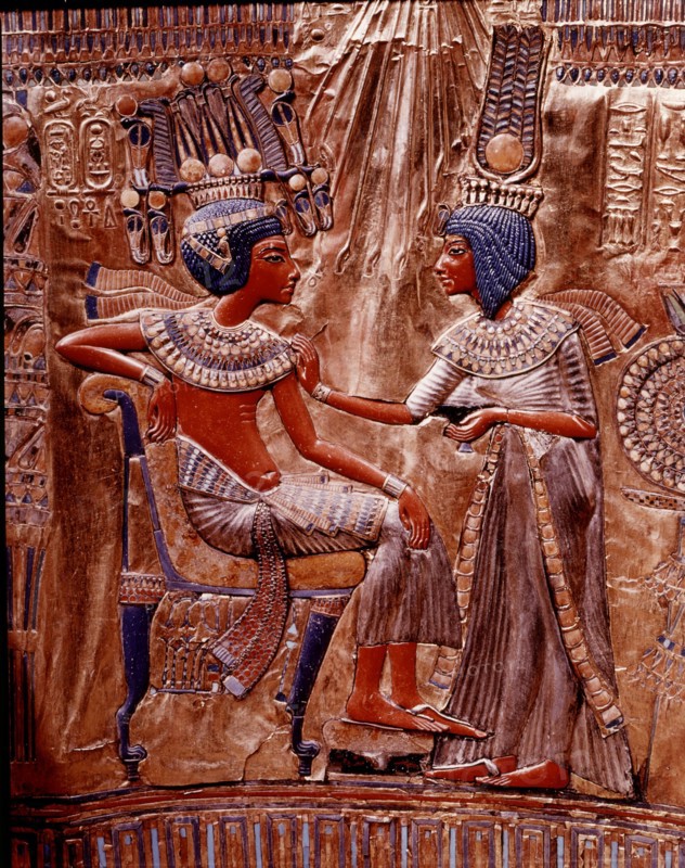 Back of Tutankhamen's throne