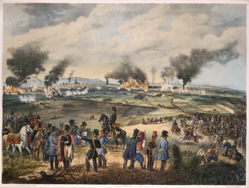 Kaliwoda, The attack of October 30, 1848, seen from Laaberg, Austria
