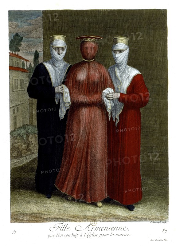 Armenian girl brought to the church to be married