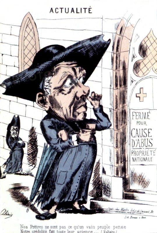 Anticlerical caricature
