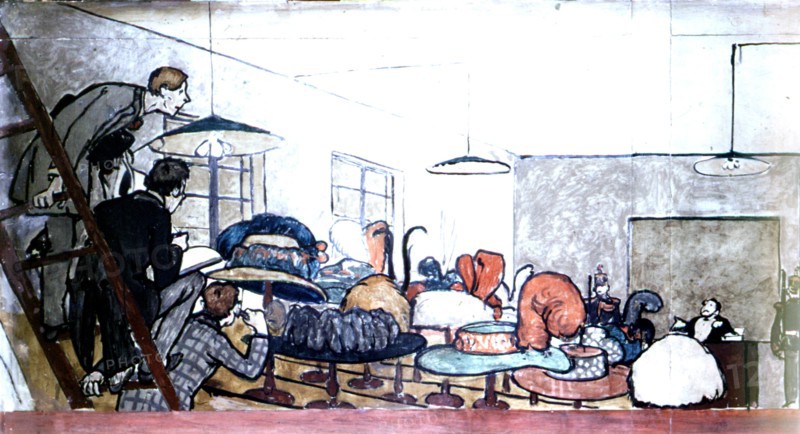 Poncet, Fresque de l'Ecole normale supérieure