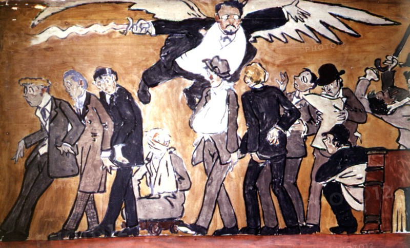Poncet, Fresque de l'Ecole normale supérieure