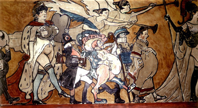 Poncet, Fresque de l'Ecole normale supérieure (détail)