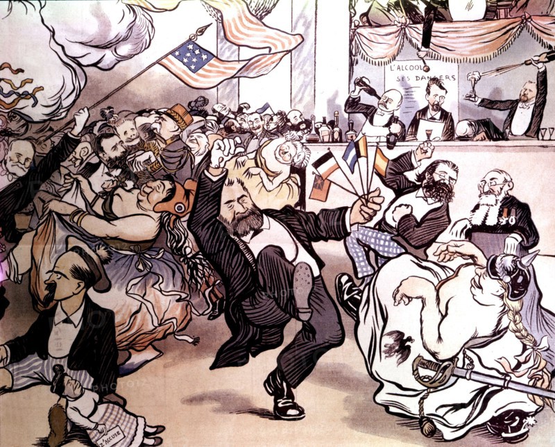 Jean Jaurès, Caricature extraite du "Rire"