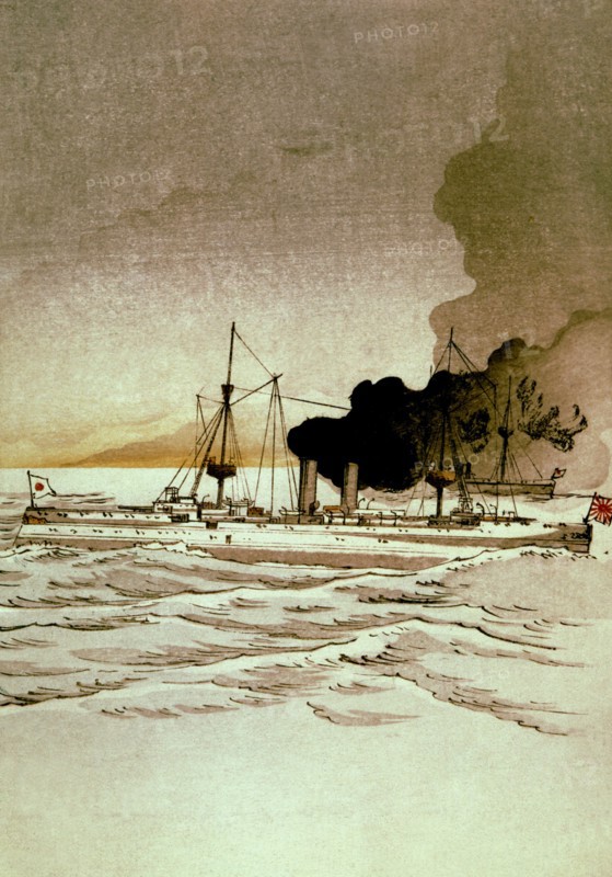 Bois gravé anonyme, Guerre sino-japonaise