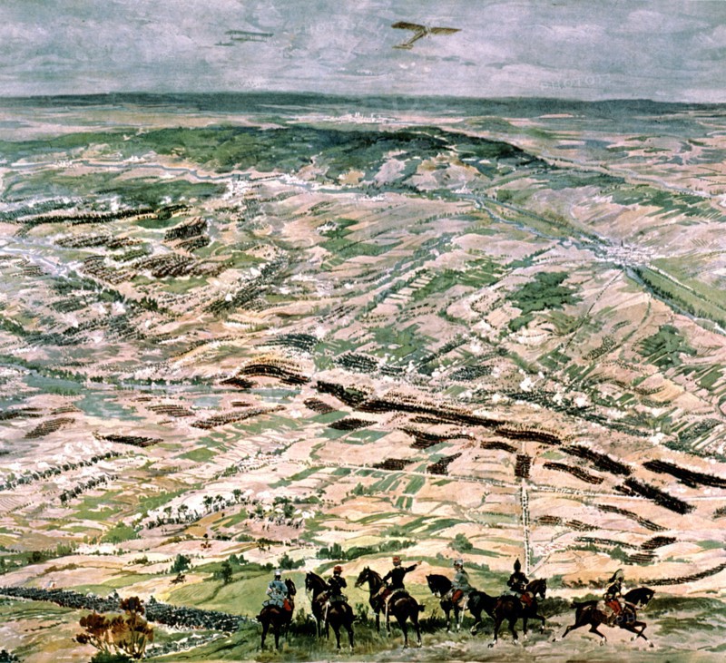Théodore de Sala, Panorama de la bataille de la Marne