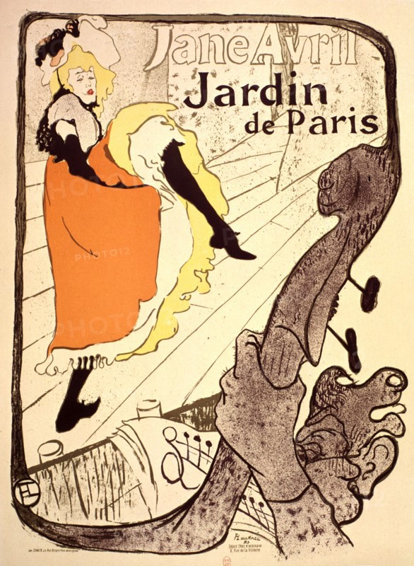 Advertising poster: Jane Avril in the Jardin de Paris