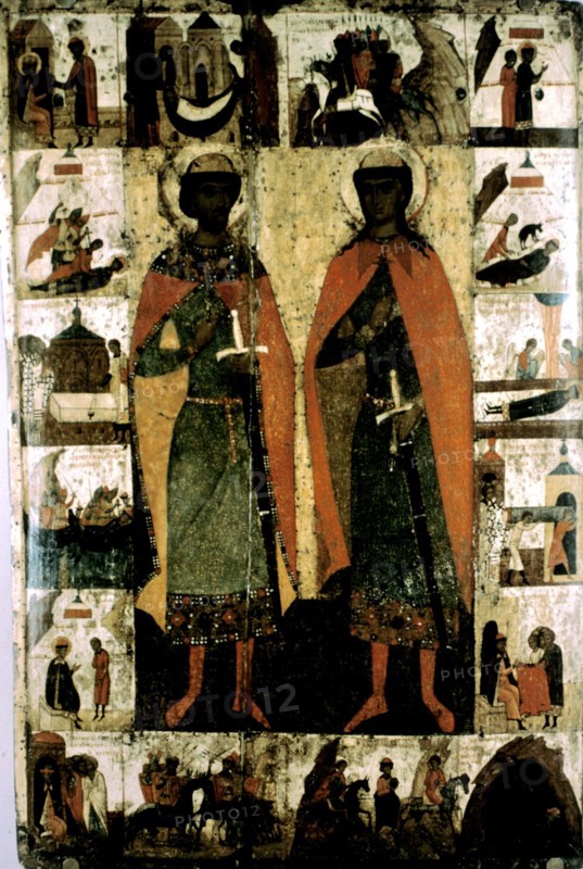 Icon, St. Boris and St. Gleb
