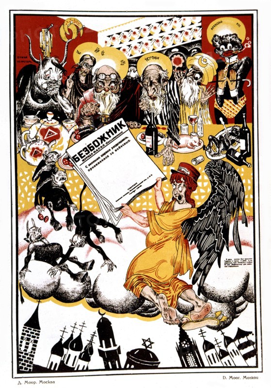 D. Moor, Soviet propaganda poster